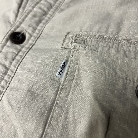 Levis Mens XXL Beige Canvas Sherpa Lined Shacket Heavy Shirt Jacket - Picture 6 of 8